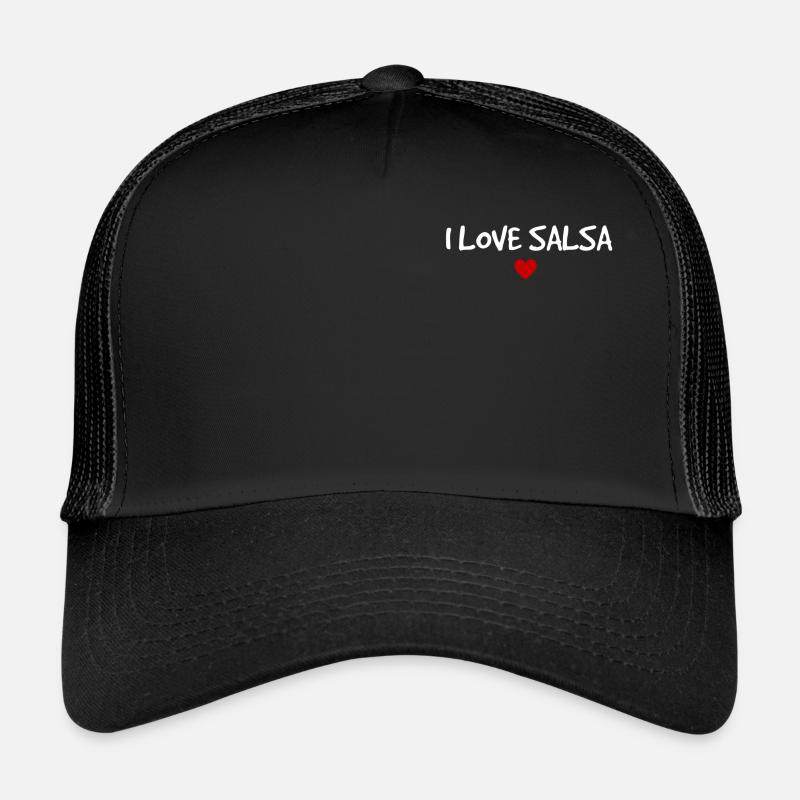 I love salsa - Trucker Cap - Schwarz/Schwarz