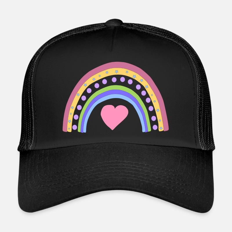 arc en ciel Casquette trucker 