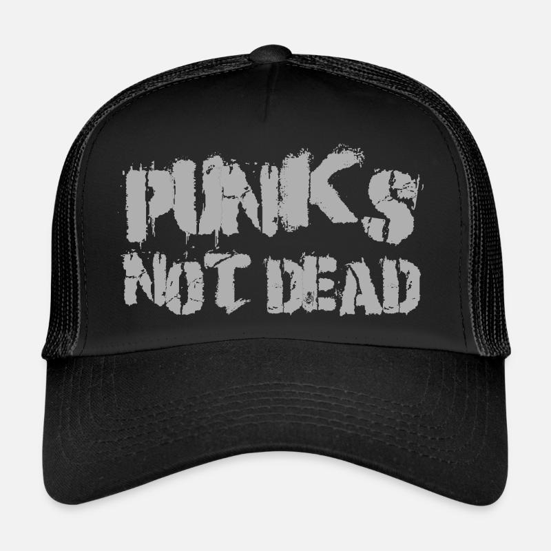 Punks not Dead - Trucker Cap - Schwarz/Schwarz