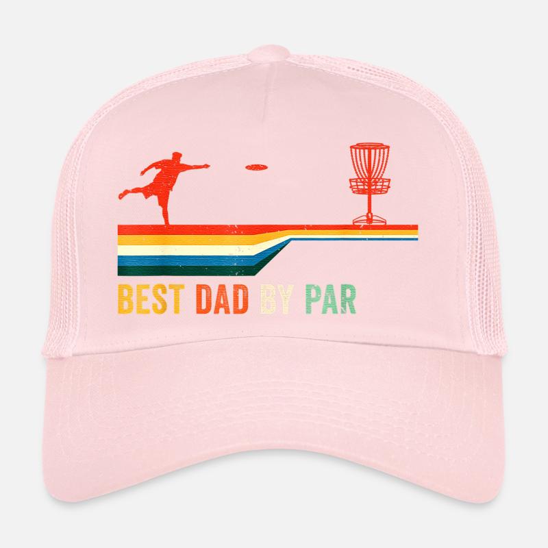 Best Dad By Par Disc Golf Golfing Golfer Disque cadeau Casquette trucker 