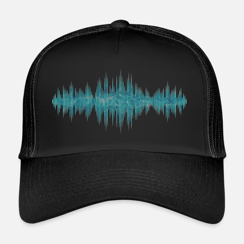 Sound Waves - Trucker Cap - black/black