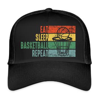 Basketball basketball players Basketball players - Trucker Cap - black/black - Front