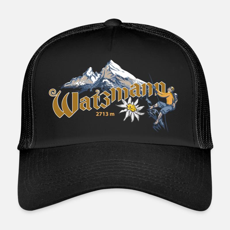 Berg Watzmann Bergsteiger beim Klettern Trucker Cap