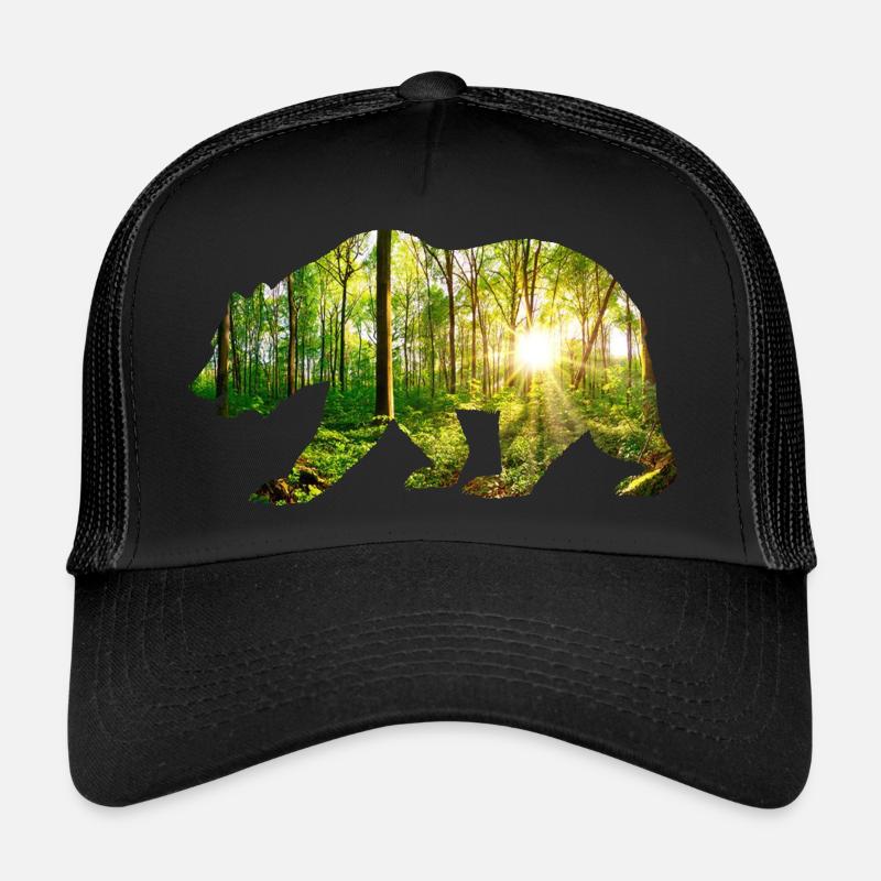 Bear environment - Trucker Cap - black/black