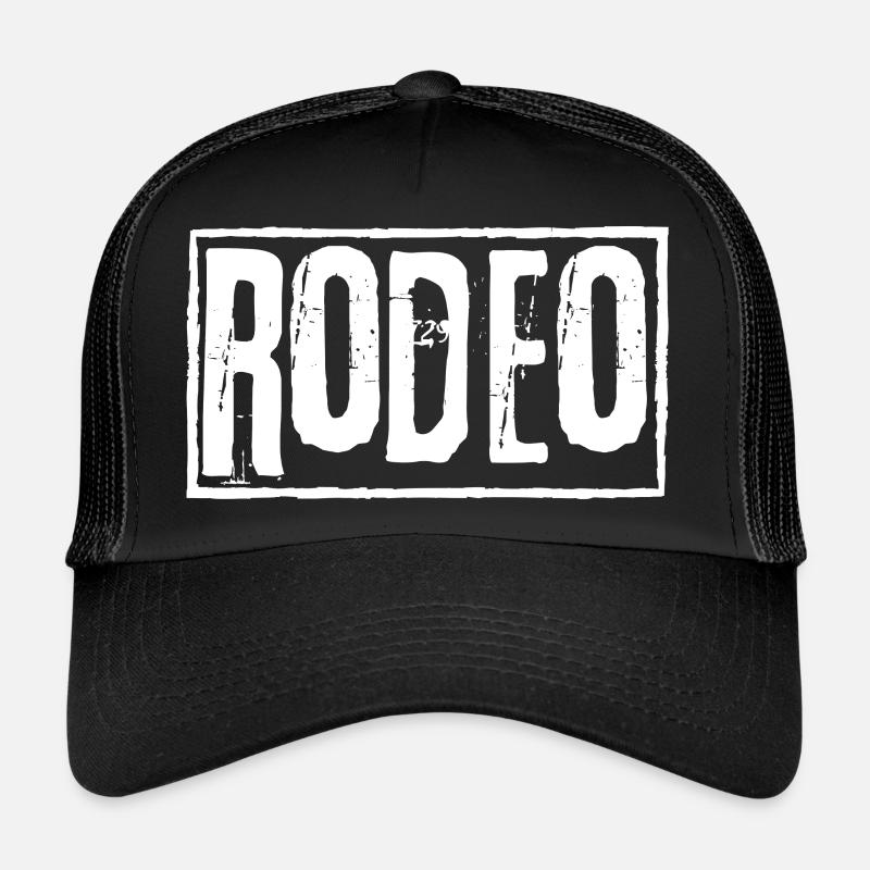 RODEO - Casquette trucker  - noir/noir