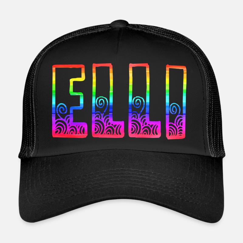 elli rs rainbow Trucker Cap