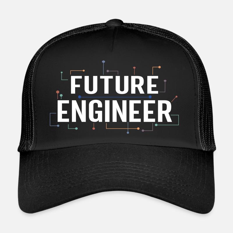 Electrical Engineering Shirt Circuit Kids Future - Trucker Cap - black/black