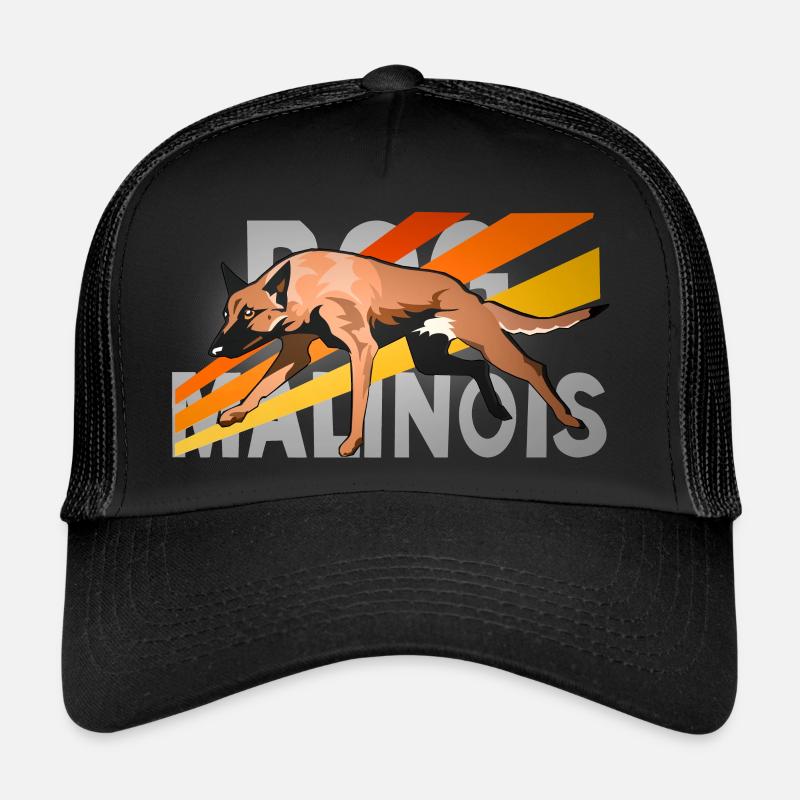 rapide malinois - Casquette trucker  - noir/noir