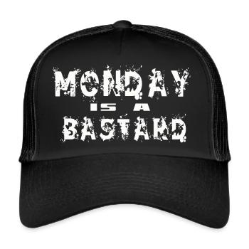 Monday Saying - Trucker Cap - black/black - Front