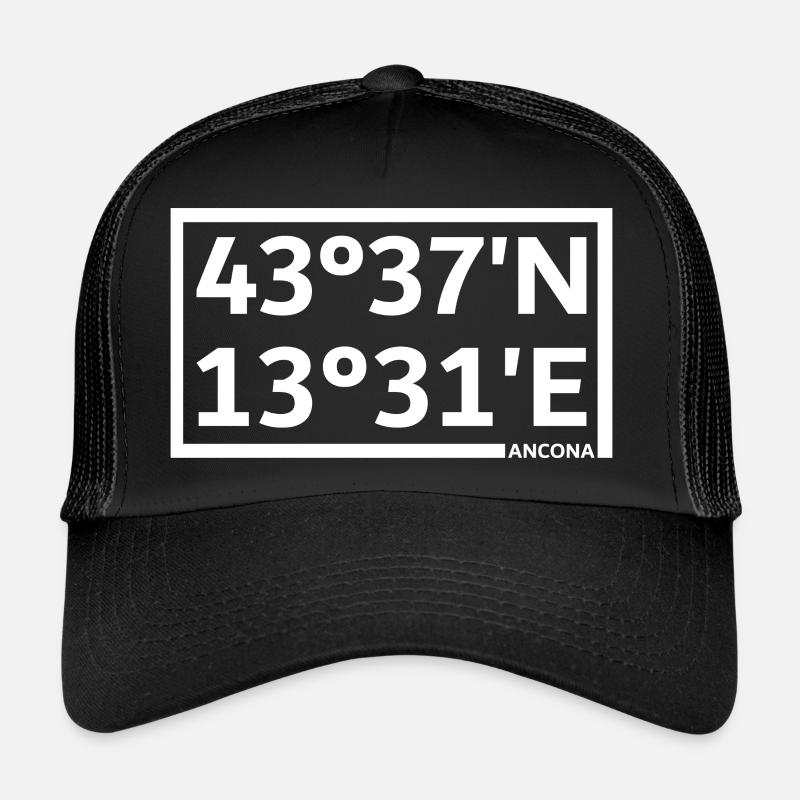 Coordonnées d’Ancône Casquette trucker 