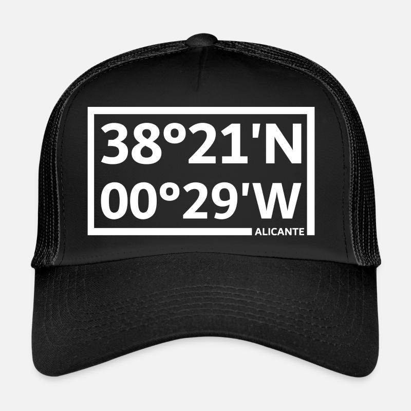 Coordonnées d’Alicante Casquette trucker 