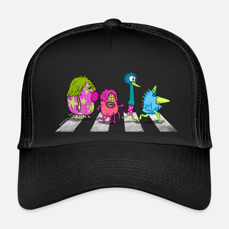 STRIPED MONSTERS - BEATLEZ - Trucker Cap - black/black