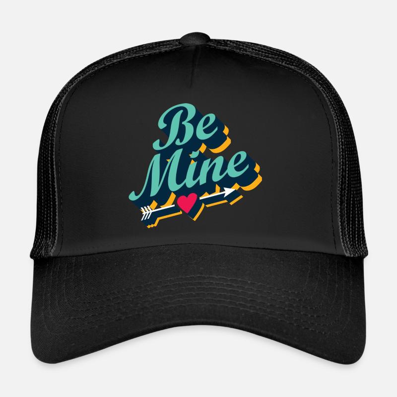Be Mine - Trucker Cap - Schwarz/Schwarz