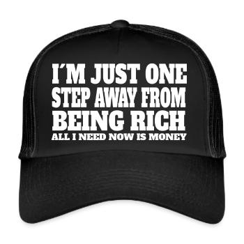 funny sayings funny saying gift funny - Trucker Cap - black/black - Front