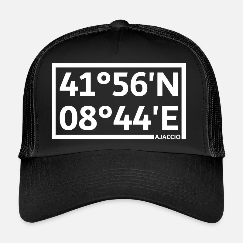 Ajaccio coordinates Trucker Cap