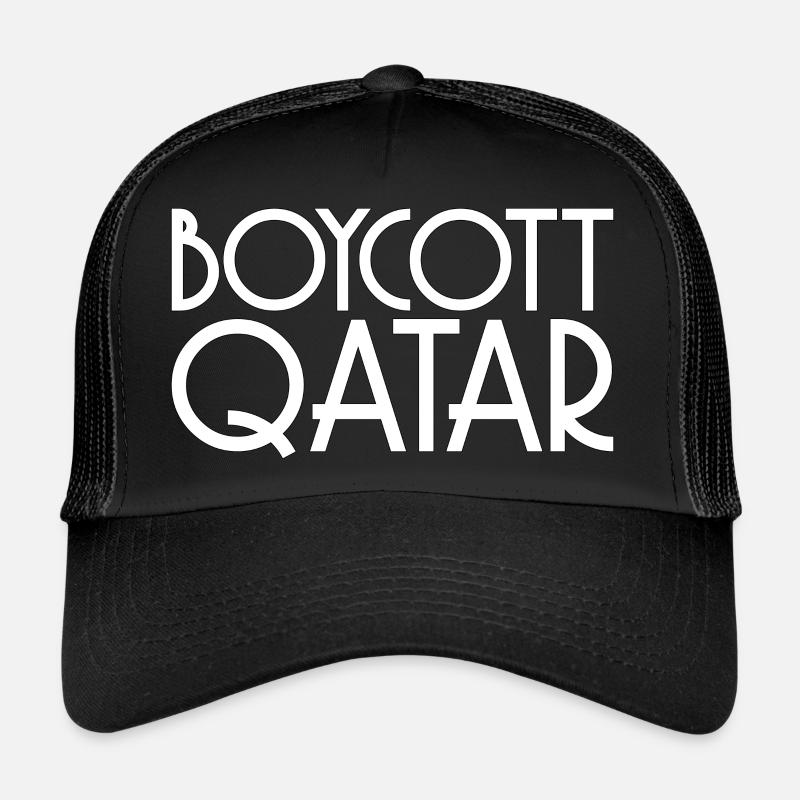 Boykott Spruch Katar Geschenk Trucker Cap
