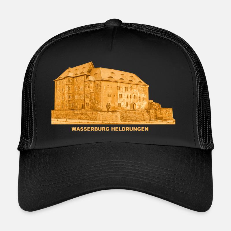 Heldrungen moated castle fortress Thuringia - Trucker Cap - black/black