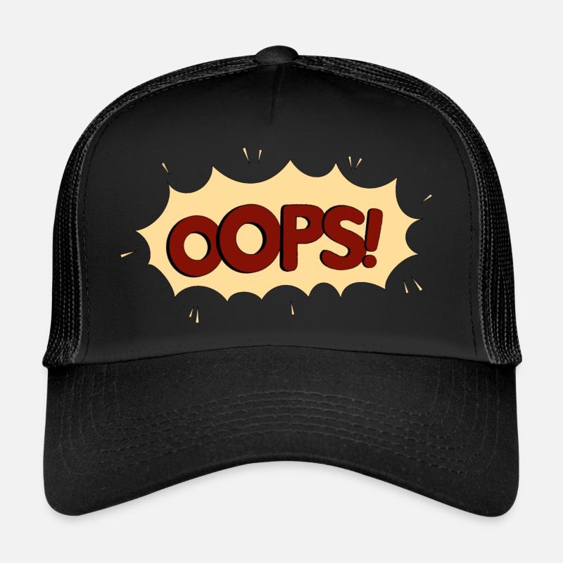 OOPS red Trucker Cap