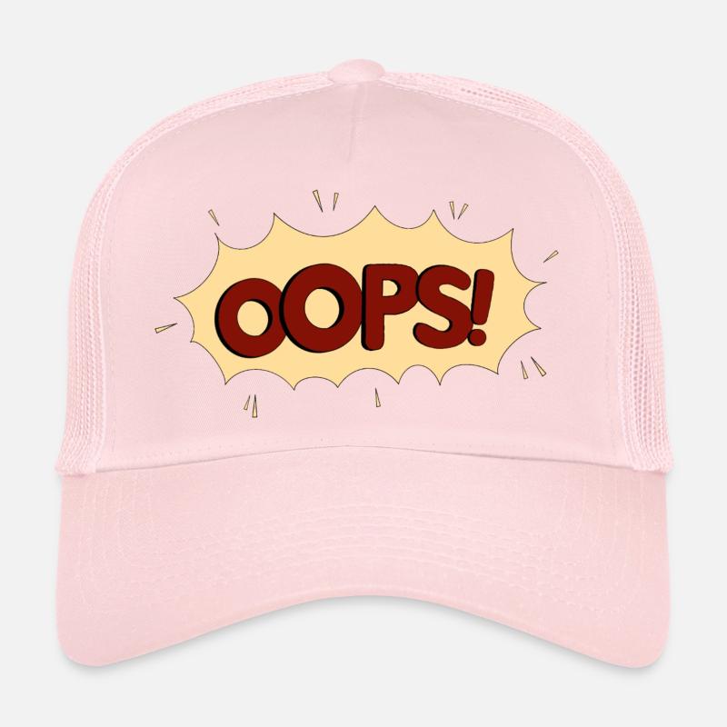 OOPS rouge Casquette trucker 