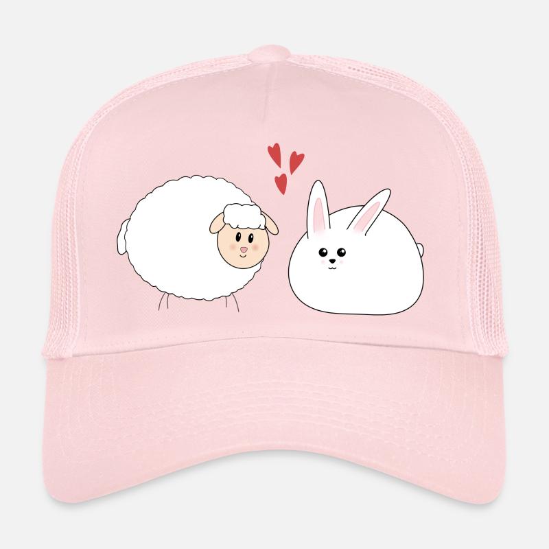 Rabbit and sheep, Easter Trucker Cap