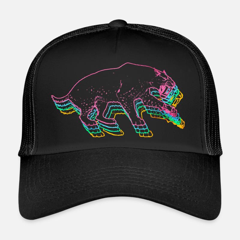 Sabre-toothed tiger Trucker Cap