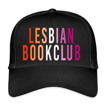 Lesbian Bookclub - Trucker Cap - Schwarz/Schwarz - Vorne