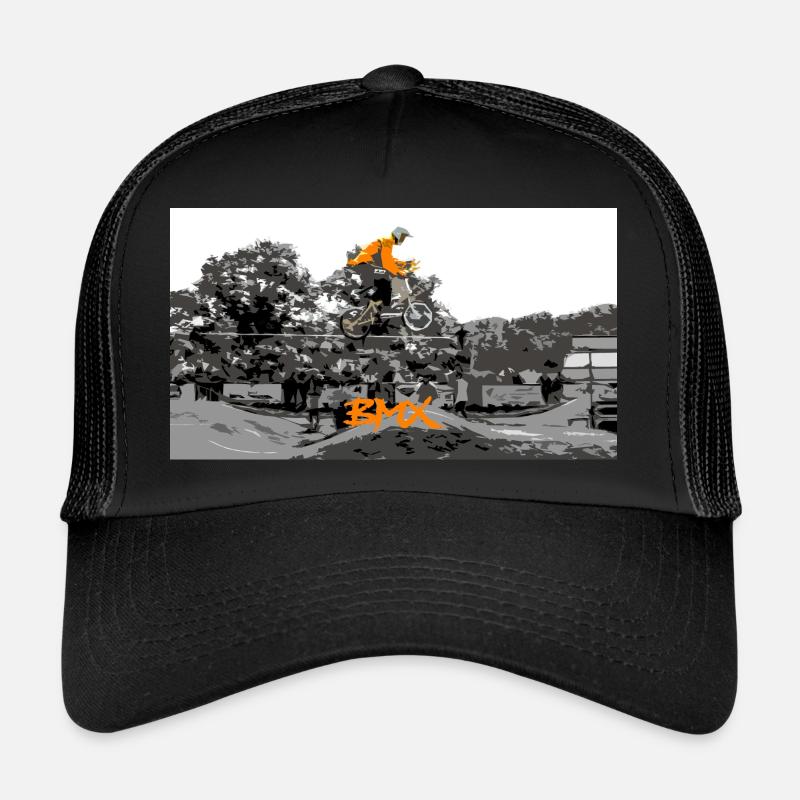 BMX (Begriffsklärung - Trucker Cap - Schwarz/Schwarz