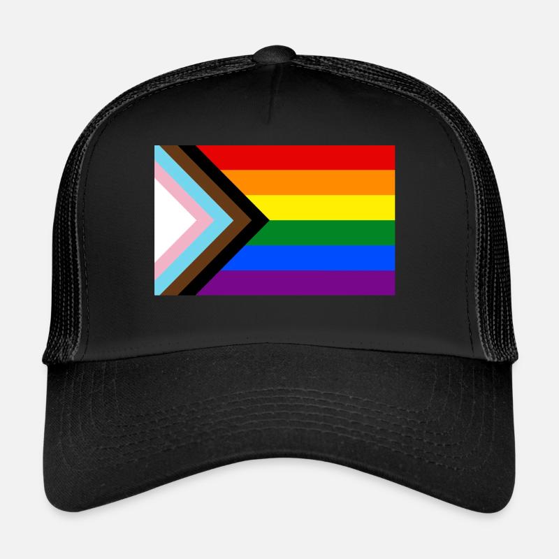 DRAPEAU DE LA FIERTÉ PROGRESSISTE Casquette trucker 