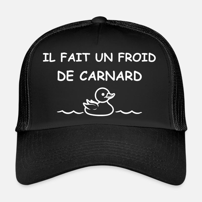 Froid de canard - Casquette trucker  - noir/noir