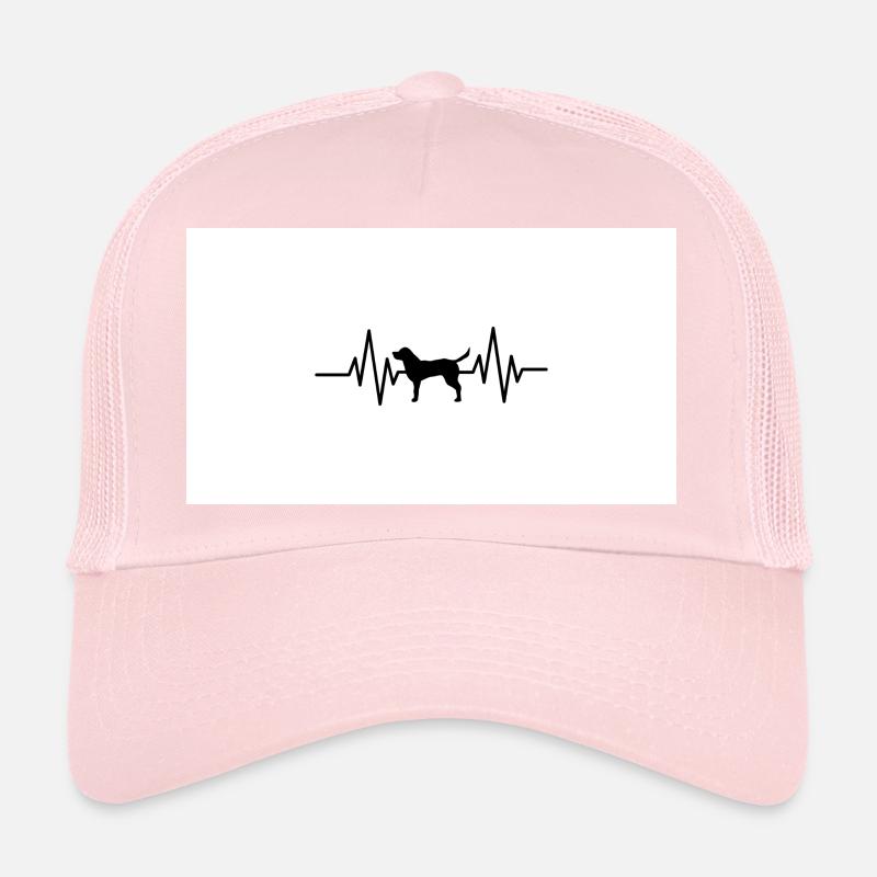 Hunde Herzschlag Design Trucker Cap