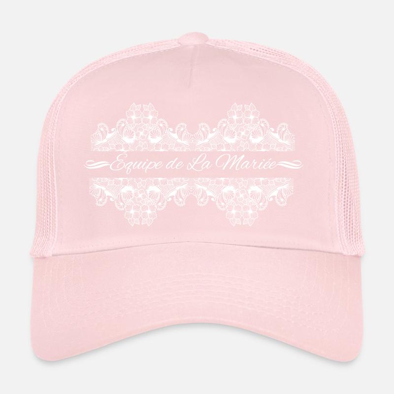 Équipe de la Mariée dentelle Casquette trucker 