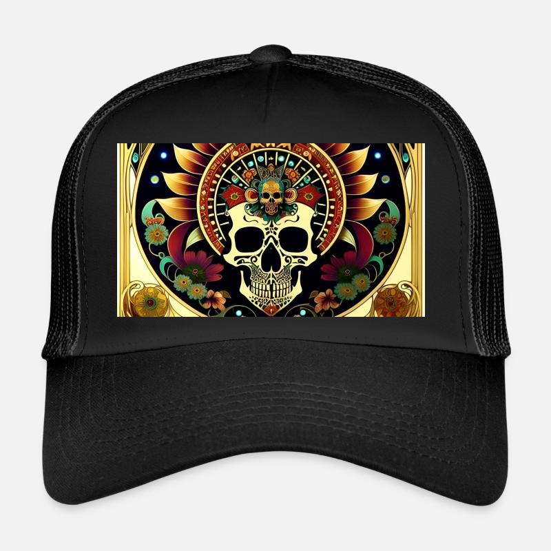 Fiesta Mexicana Skull & Bones Trucker Cap
