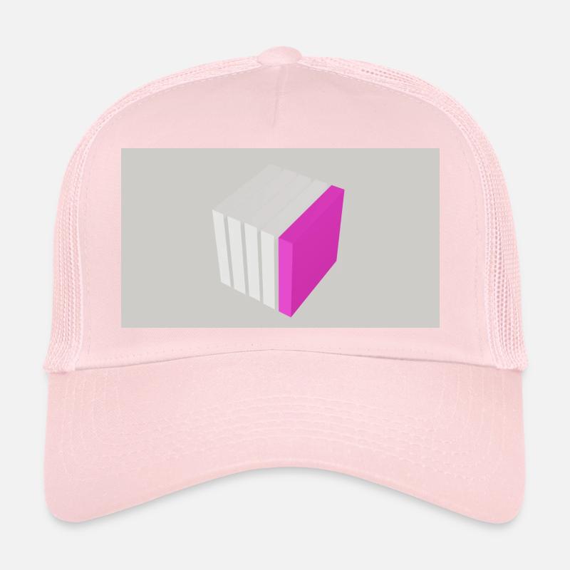Cube à fendre rose Casquette trucker 