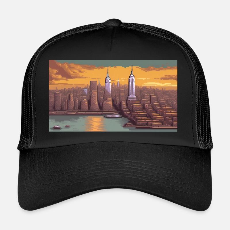 New York City - Pixelkunst Trucker Cap