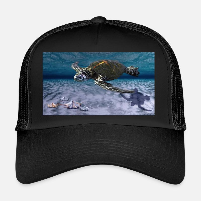 Tortue cadre - Casquette trucker - noir/noir