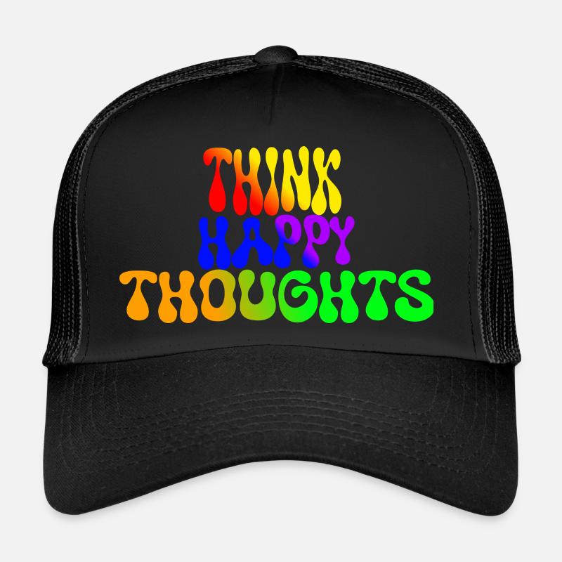 Pensez à des pensées heureuses Casquette trucker 
