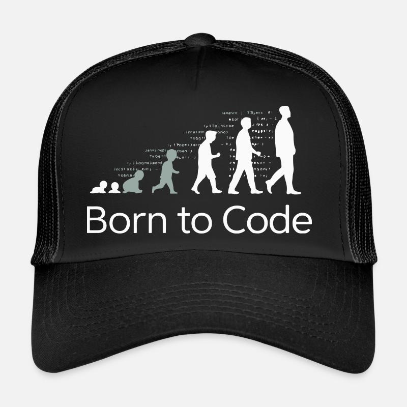 NÉ POUR CODER Casquette trucker 
