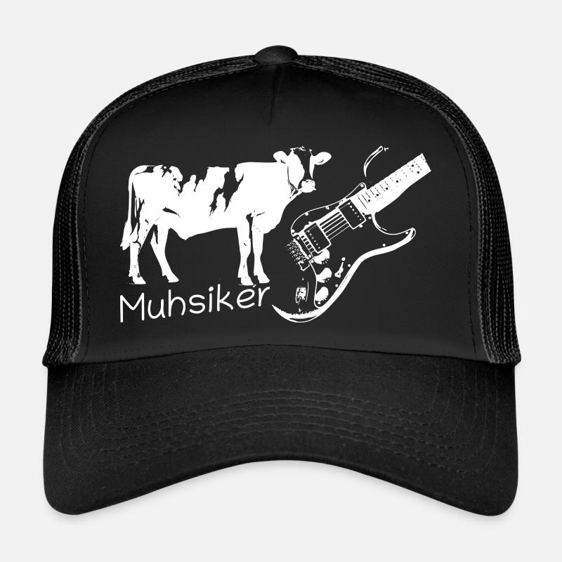 Muhsiker - Kug mit Gitarre - hell Trucker Cap