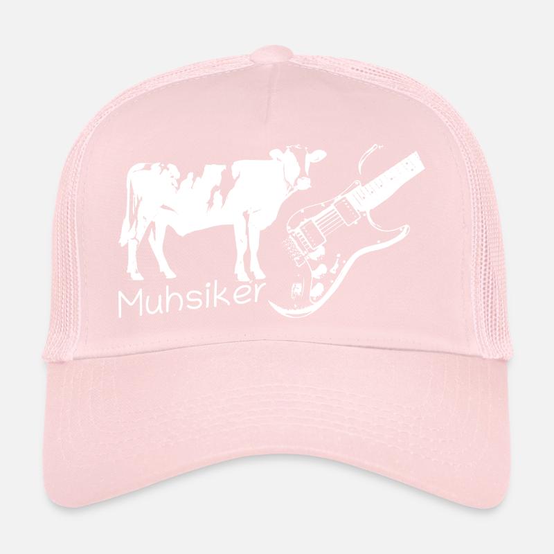 Muhsiker - Kug mit Gitarre - hell Trucker Cap