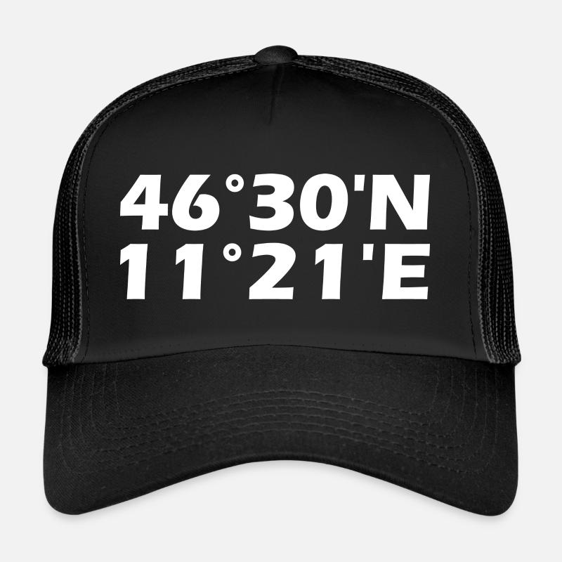 Bolzano Coordinates Trucker Cap