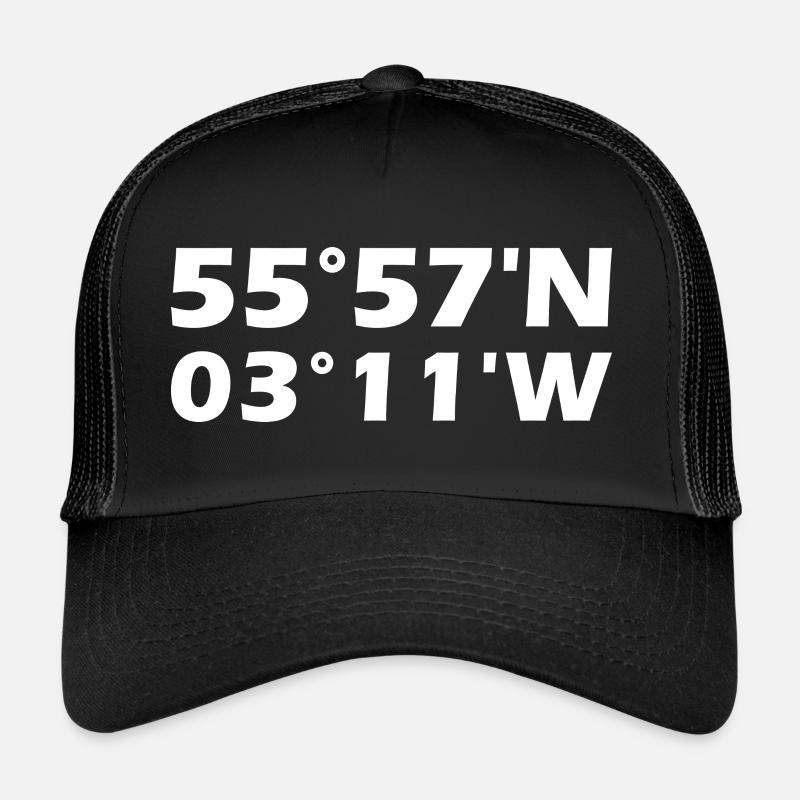 Coordonnées d’Édimbourg Casquette trucker 