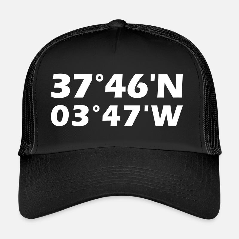 Jaén Coordinates - Trucker Cap - black/black