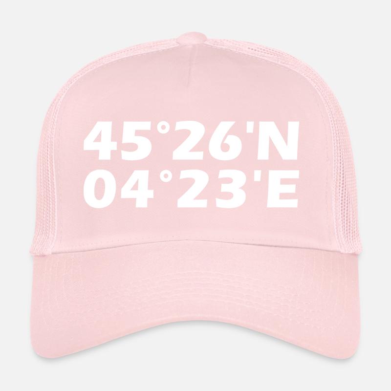 Coordonnées de Saint-Étienne Casquette trucker 