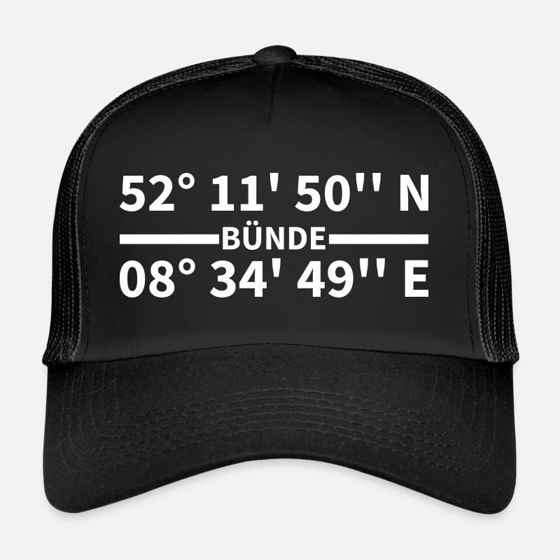 Coordonnées de frette Casquette trucker 