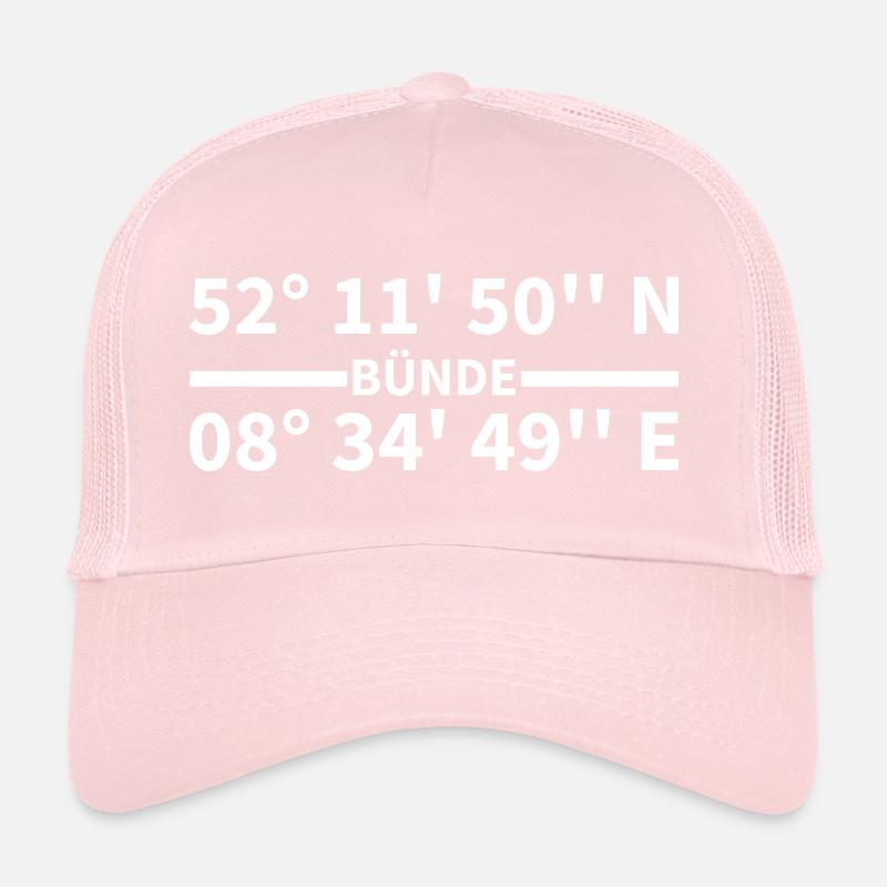 Coordonnées de frette Casquette trucker 