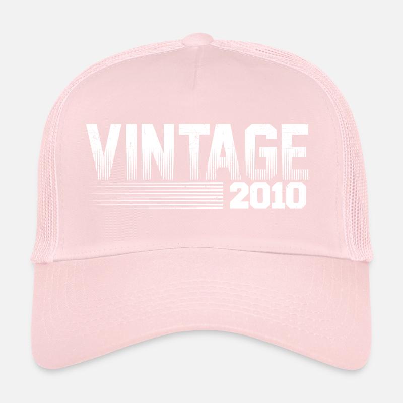 Millésime 2010 Anniversaire Rétro 2010 Casquette trucker 
