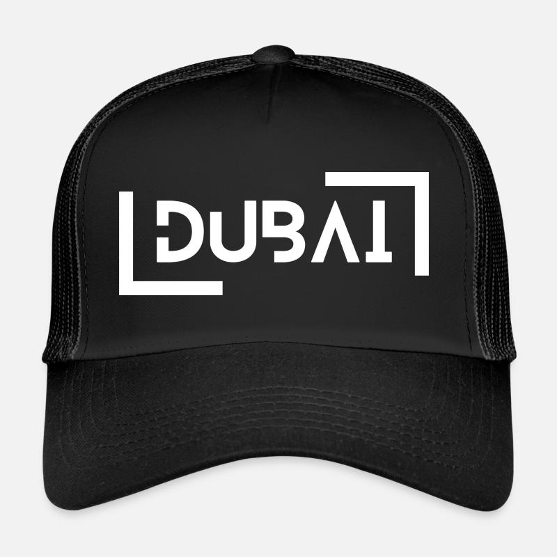 Dubaï - Casquette trucker  - noir/noir