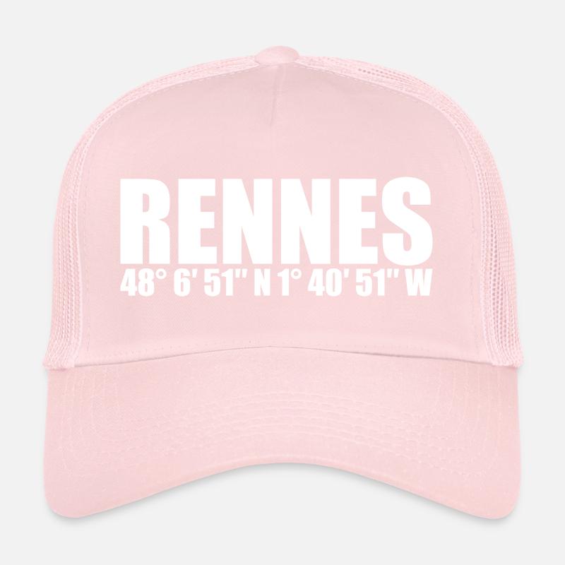 Rennes coordinates Trucker Cap