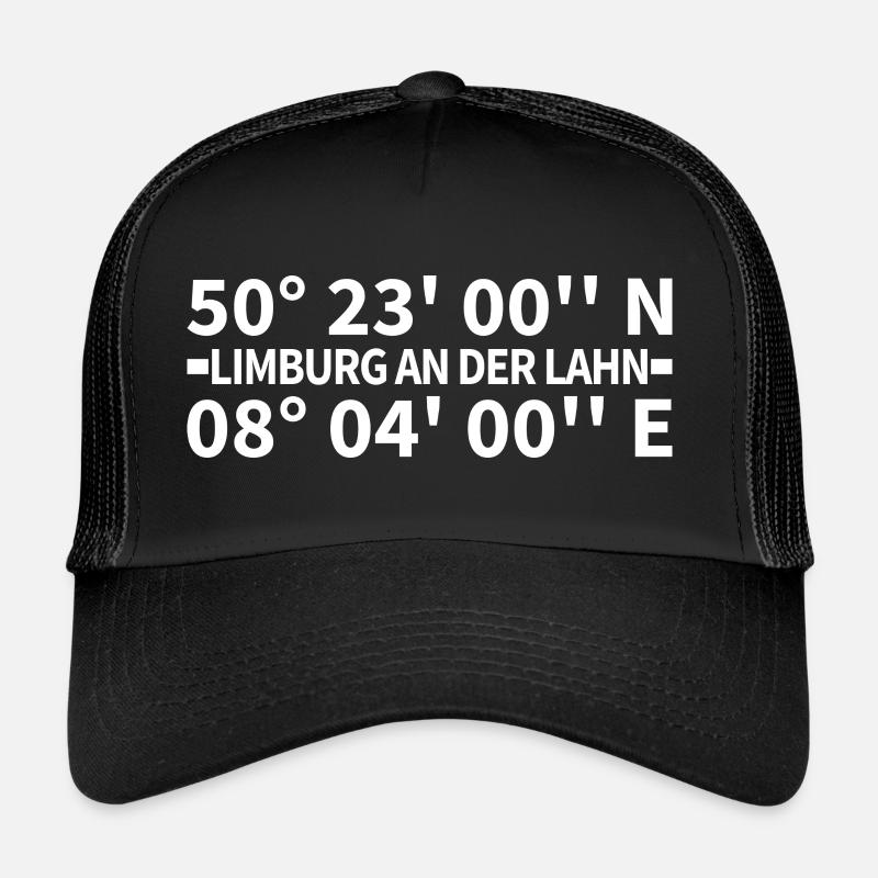 Limburg an der Lahn coordinates - Trucker Cap - black/black