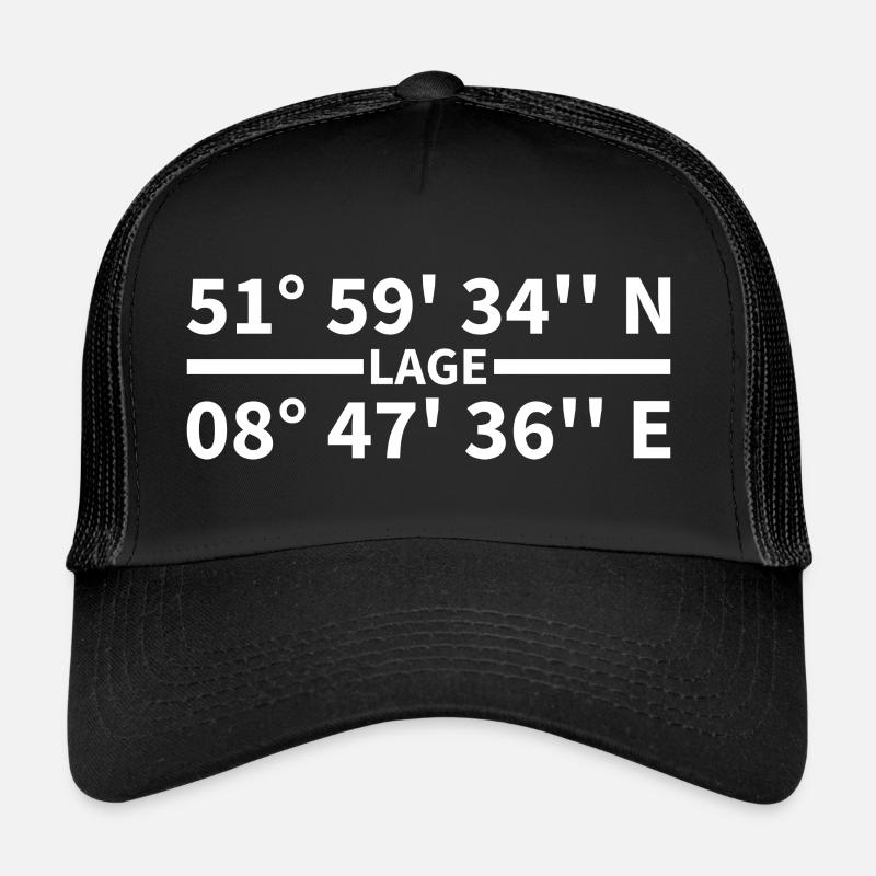 Location coordinates Trucker Cap